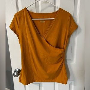 Merona dark yellow top